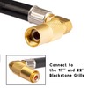 DOZYANT 12 Feet Propane Regulator and Hose with Elbow Adapter