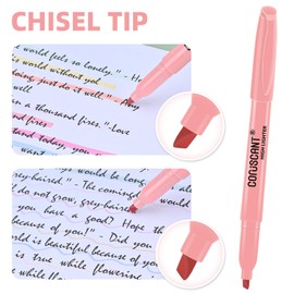 coruscant Assorted Colors Highlighters Set, 20 Pack, Chisel Tip Cute Bible Highlighters and Candy Color, No Bleed Dry Quickly, for Journal Bible Study, Good for thin paper School Office Supplies