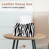 2 Pack Tissue Box Cover Holder, Unicorn Rectangle Leather Tissue