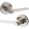 Kwikset Safe Lock Daylon Lever Round Rose Privacy Lock Satin