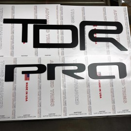 Advanced Trims MATTE BLACK Tailgate Letters for TACOMA TRD Pro 2022 2023 2024 2025