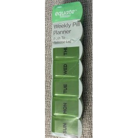 Equate Locking Weekly (7-day) Pill Planner (Large)