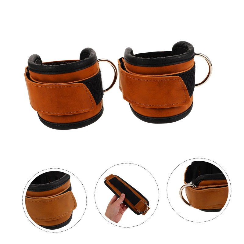 SUPVOX 2pcs Cable Kickback Ankles Straps Gym Ankle Straps for