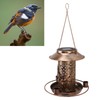 Solar Bird Feeder for Outdoors Hanging IP65 Waterproof Warm Light