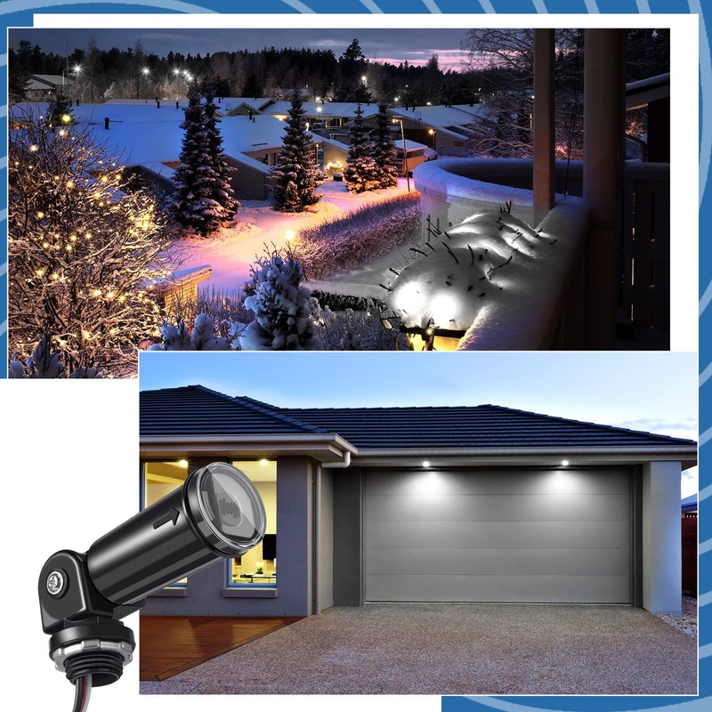 8 Pcs Dusk to Dawn Sensor Photoelectric Switch Photocell Light