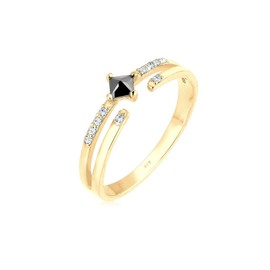 Elli Women's Modern Ring with Zirconia Stones with Crystal in 925 Sterling Silver, Crystal, Cubic Zirconia