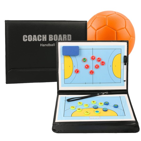 Joyeee Handball Coach Board Dry Erase Portable Magnetic Handball Coaching
