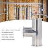 Triple Clamp Tee 3 Way 304 Stainless Steel Hose Pipe