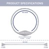NICEEC 4 Pack Upgrade Magnetic Curtain Tiebacks 16 Inch Handmade