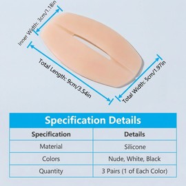 Yaphetss 6 Pcs Silicone Bra Strap Holders Anti Slip Bra Strap Cushions Soft Shoulder Protector Pads Reusable Non Slip Shoulder Pad Relieve Pressure for Women Clothing Daily Wear 3 Colors