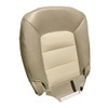 Mievlyo Driver Side Bottom Replacement PERF Leather Seat Cover Tan