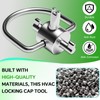 Zeikiwe HVAC Locking Caps Key 2 Pack, Refrigerant Cap Key
