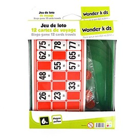 Wonder Kids WDK Partner – a1300365 – BOARD GAME – TRAVEL Bingo Game 12 Cards