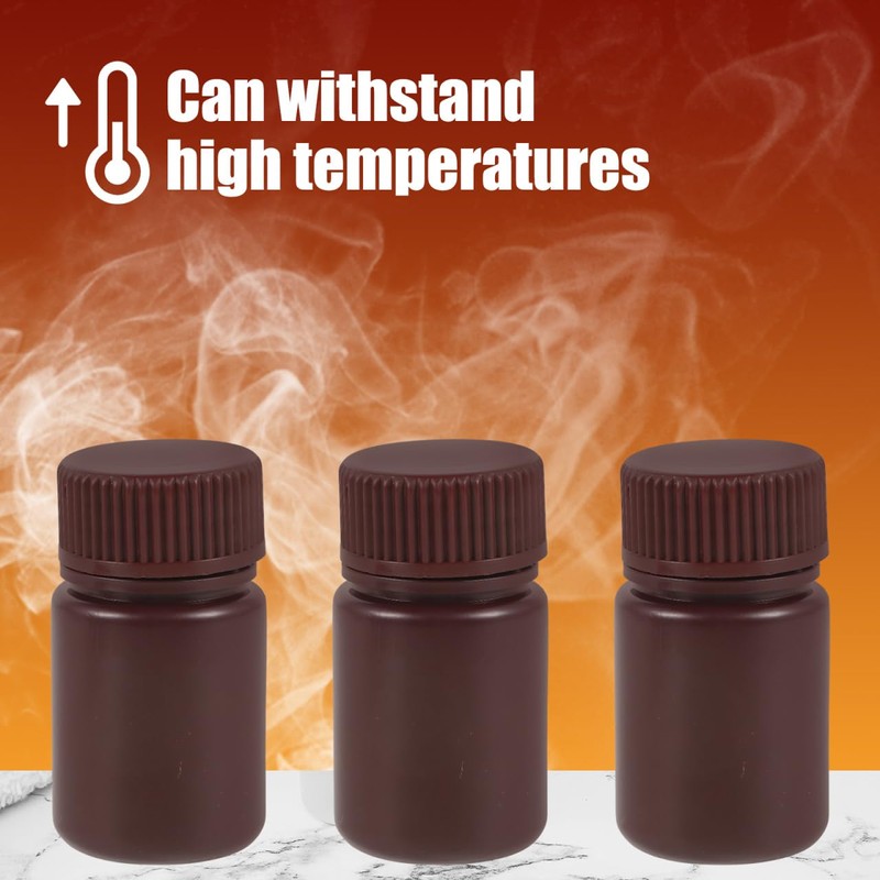 NUOLUX 10 Pack 30ml High Temperature Resistant Reagent Bottles with