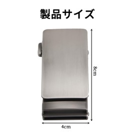 Stoooduo Belt Buckle, Auto-Lock, Metal, Men's Replacement Buckle Only, No Holes, Width 1.4 inches (3.5 cm), Durable (Pustol Color)