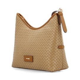 Picard Piastrelle Women's Shoulder Bag Made of Recycled PU Medium with Zip Shoulder Bag Everyday Going Out, Hazel