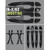 4PCS Black Exterior Door Handle Front Rear Left Driver Right
