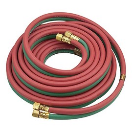 STARTECHWELD Oxygen Acetylene Twin Welding Hose R Grade 3/16" ID, B B 9/16-18 Size Fittings R12.5X3/16 (12.5 feet)