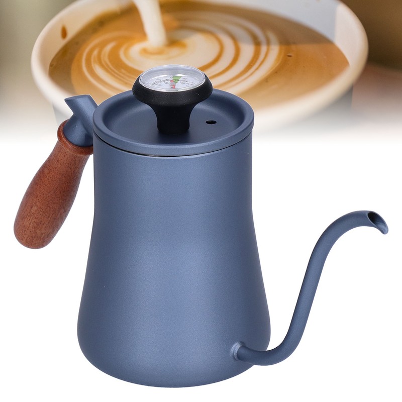 550ml Gooseneck Coffee Kettle Pour Over Coffee Maker with Thermometer