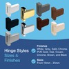 UAP 3D Adjustable T Flag Axis Door Hinges - High