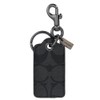 Coach Key FOB Signature CF131 WQBO4G QB/Charcoal Key Holder with