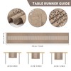 BAZIOE Linen Table Runner Beige Modern Table Runner Washable Table
