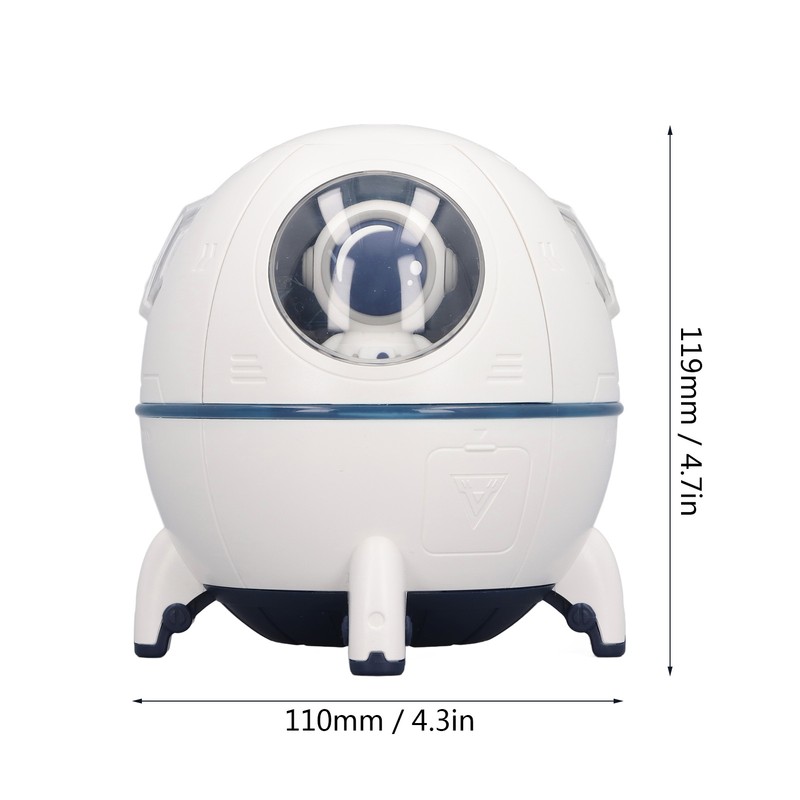 Space Capsule Humidifier Quiet Cool Mist Humidifier 220ML USB Desktop