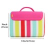 Yodo Outdoor Picnic Blanket Water-Resistant for Camping Hiking Festivals,Rose Stripe