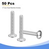 sourcing map #8-32 x 1" Truss Head Phillips Machine Screws,