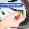 4PCS Valve Stem Caps | Durable Plastic Tire Valve Covers