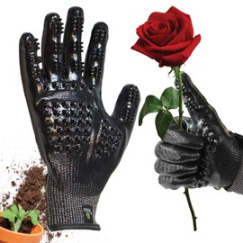 HANDSON Gardening Gloves - Cut & Water Resistant Work Gloves for Men & Women - Heavy Duty Garden Gloves for Outdoor Yard Work - Gardening Supplies for Gardeners & Landscapers (Medium, 1 Pair)