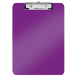 Leitz 39710062 A4 Clipboard, Rigid Plastic, WOW Range, Purple