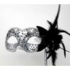 THE GOOD LIFE LADIES VENETIAN MASQUERADE BLACK & SILVER CARNIVAL