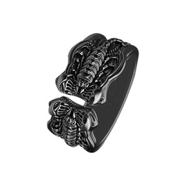 Auriselle Men's Ring Adjustable Scorpion Totem Vintage Viking Retro Open Ring Thumb Ring Gothic Jewellery Gifts for Men Boys Father, Metal, No Gemstone