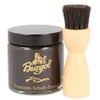 Shoe Care Set with Shoe Pomade Dark Brown and Jar