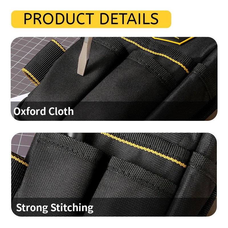 WINHUNT Tool Pouches, Electrician Pouch 15 Pocket Organizer with Adjustable