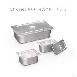 Hotel Pan 1/3 Size Depth 5.9 inches (150 mm) with Lid