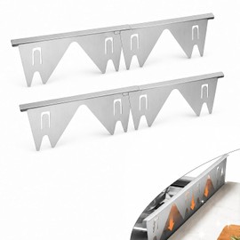Stove Gap Filler,Stainless Steel Stove Gap Covers, Range Trim Kit ，Adjustable 13.8-27.5 Inches, Heat Resistant for Oven Gas Stove,Easy to Clean, Practical Gift for Kitchen Enthusiasts(2PCS) (Silver)