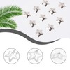 Diffaxy Pack of 10 Star Hair Clips, Silver Non-Slip Hair