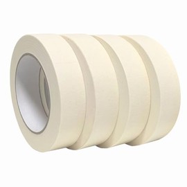 Lazybug studio White Masking Tape 1 Inch Wide 50 Yards per Roll Total 200 Yards