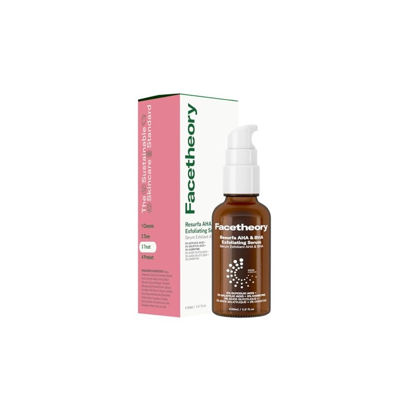 Resurfa AHA & BHA Exfoliating Serum with 5% glycolic acid,