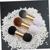 Minkissy 3 Pcs Makeup Brush Set Double-ended Cosmetics Brush Daily