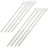 Juvale Stainless Steel Straw Cleaner Brush Set - Extra Thin