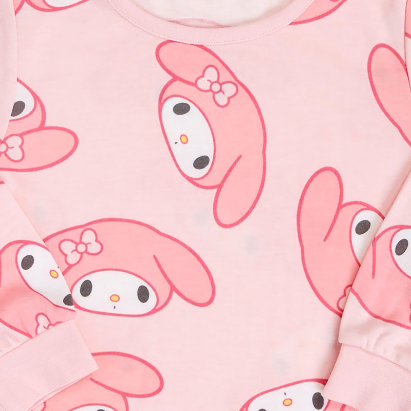 Sanrio 963496 Children's Long Sleeve Pajamas, My Melody 43.3 inches