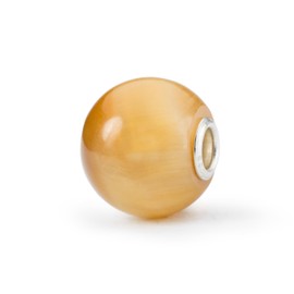 Trollbeads Jumbo Round Gemstone Beads, Sterling Silver, Tiger Eye