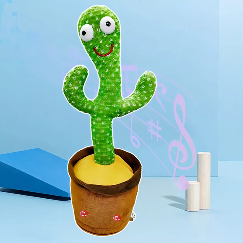 Cactus Bailarin Con Musica Y Luz Canciones Repite Voces Mli