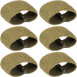 Elastic Belt Keepers for Duty & Backpack Straps, Nylon Webbing Keeper for 1.5"-2" Wide Belts (6, Green)