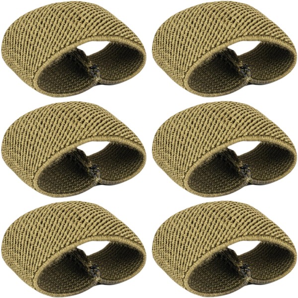 Elastic Belt Keepers for Duty & Backpack Straps, Nylon Webbing