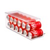 Set of 2 Stackable Refrigerator Organizer Bins Pop Soda Can