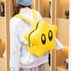 Star Backpack Bright Yellow Cute Stylish Schoolbag Waterproof Large Capacity